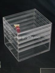 4 drawers acrylic storage boxes
