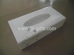 Rectangluar acrylic tissue boxes