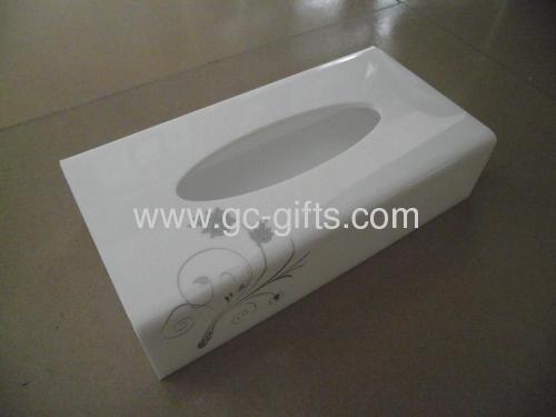 durable rectangular acrylic tissue boxes