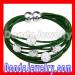 Shamballa Leather Bracelet with Swarovski Crystal