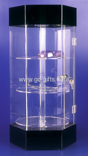 Countertop lockable acrylic display stands