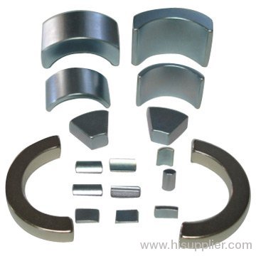 arc segment magnets for generator and motor