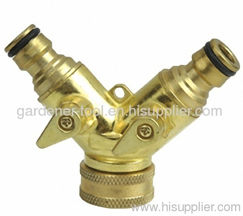 Brass Snap Y Style Water Hose Tap Connector