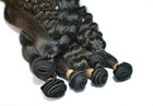 wavy hand tied or made human hair weft/weaving