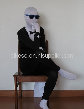 tuxedo morph suit/ morph suit / 2nd skin suits / cat suit