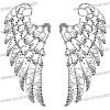 AA-STAR custom rhinestone transfer,wing pattern design