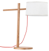 Simple design wood table lamp