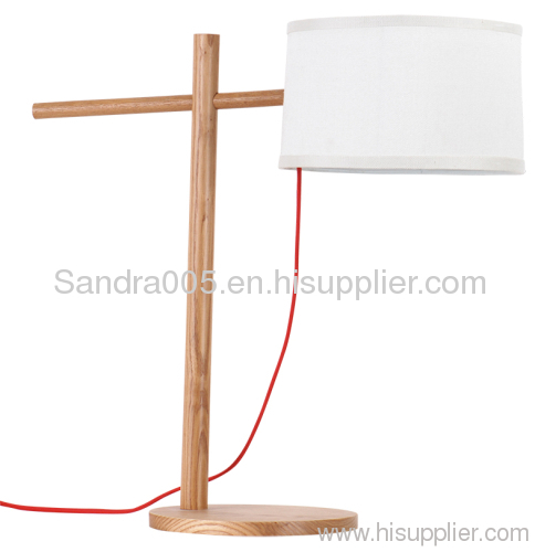 Simple design wood table lamp