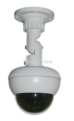 130°Fish-eye wide lens Vandalproof Dome camera with Advanced Hitachi 14bit DSP