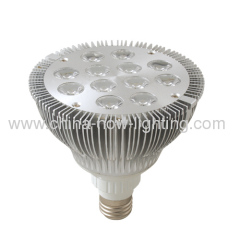 E27 PAR38 Aluminium LED Bulb with 12pcs high power LED