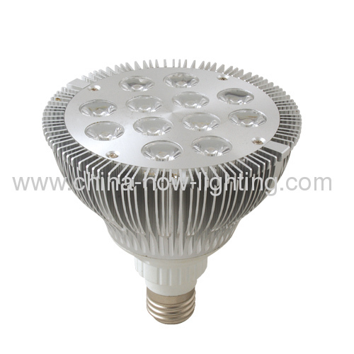 E27 PAR38 Aluminium LED Bulb with 12pcs high power LED