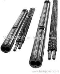 parallel twin screw barrel for plastic extruder machine