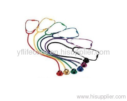 colored head with matching color tubing stethscope