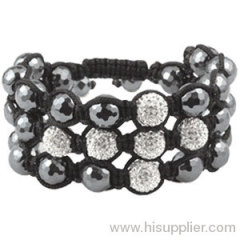High Fashion British Flag Pave Beads Shamballa Bracelets UK Sale