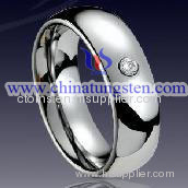 Tungsten CZ Stone Ring