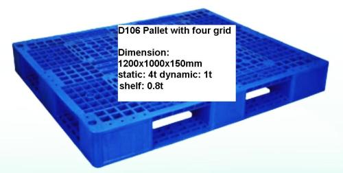 D106 Pallet with four grid