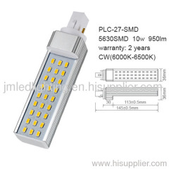 g24 plc led lamp 10w 950lm smd5630