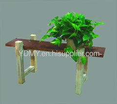 Wood flower planters racks