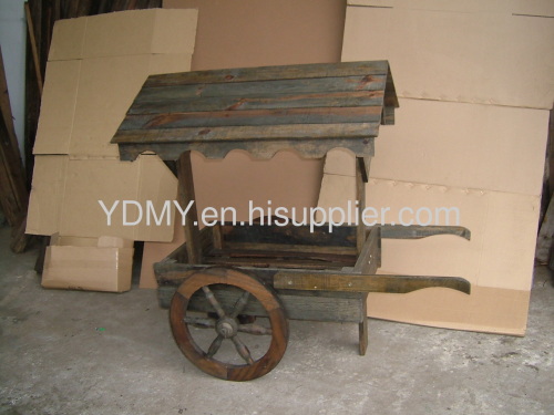 wood flower barrow