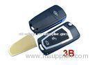Kia New Carens Modified Remote Key Case / Key Blanks 3 Button With Battery Metal