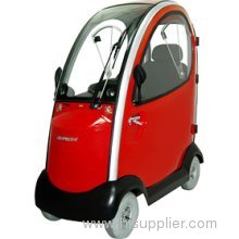Shoprider 889XLSN-BGRD-Enclosed Cabin Scooter - Red