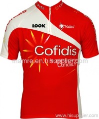 pro red cycling jersey