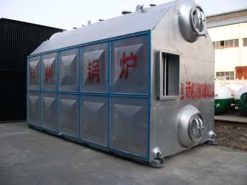 double drums vertical chain grate boiler