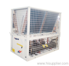 Modular air cooled water chiller and heat pump