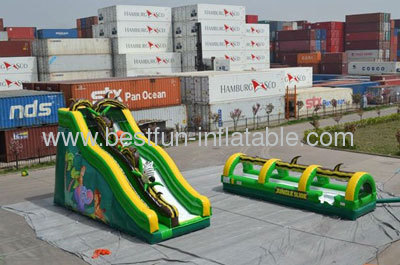 Giant Inflatable Jungle Water Slide