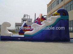 Wavy Inflatable Wet Slide Dry Slide