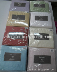 Stock Colorful Solid T400 100% Cotton Sheet Set