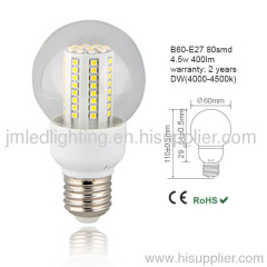 e27 b60 led lighting 4.5w