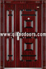 Mother and son steel security exterior door