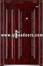 Mother and son steel entrance door