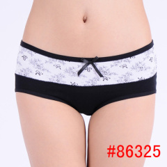 Stretch cotton boyshort women boyleg cotton&spandex lady hispster undergarment