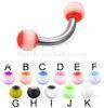 Customized Roud UV Acrylic Balls Hand Made Thread Eyebrow Piercing Jewelry For Engagement