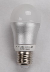 4W Aluminum Die-casted Φ60mm×111mm E27 LED Light Bulb For Home