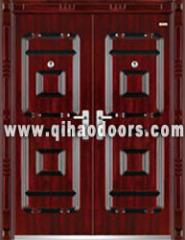 Steel Double Leafs Exterior Security Doors