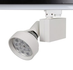 12W Aluminum Die-cast 231mm×150mm×143mm Hosing White Color LED Track Light