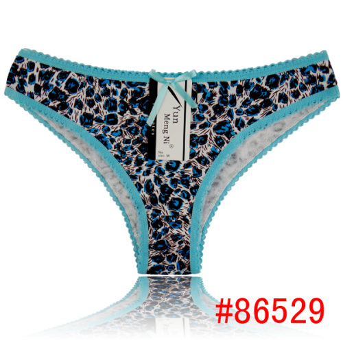 Leopard cotton bikini brief stretched cotton hipster underwear women panties hot lingerie