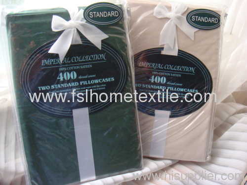 T400 100% Cotton Pillowcase in Assorted Colors