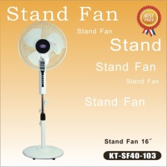 16" remote control floor standing fan