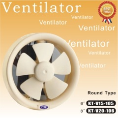 Round glass wall ventilator