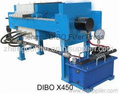 Filter press Zhengpu DIBO X450 Chamber Filter Press