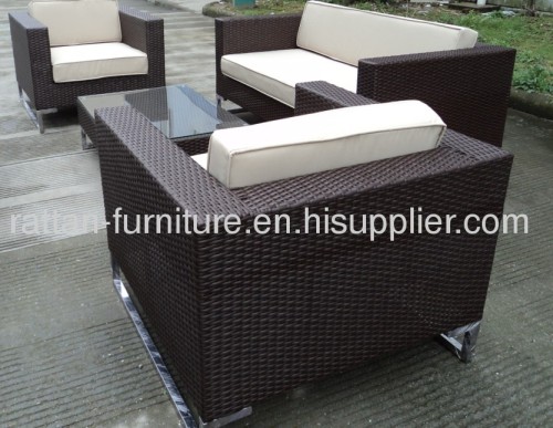 Outdoor garden rattan furniture sofa set standless leg