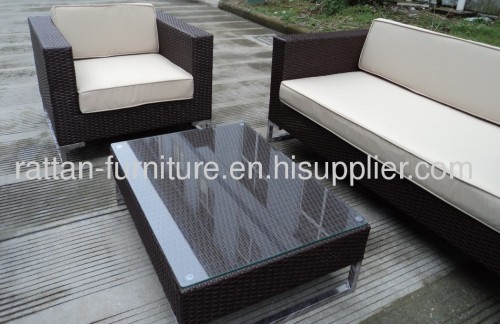 Outdoor garden rattan furniture sofa set standless leg