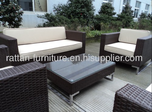 Outdoor garden rattan furniture sofa set standless leg