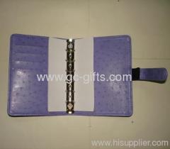 PU leather organizer for loose inner pages