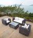PE wicker patio furniture sofa sets