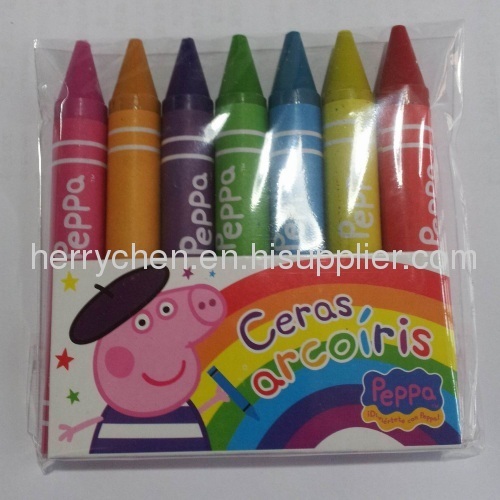 7pk Peppa jumbo crayon